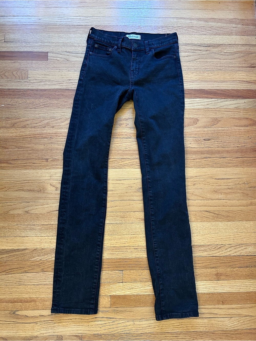 Madewell Straight Leg Black Jeans